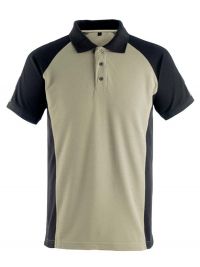 Modernes Mascot Poloshirt in Beige